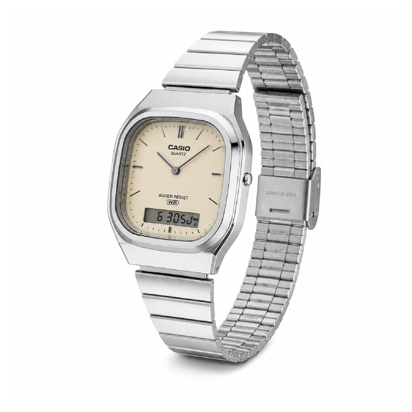 RELOJ CASIO AQ-240E-7A2DF MUJER DE ACERO INOXIDABLE PLATEADO - 3