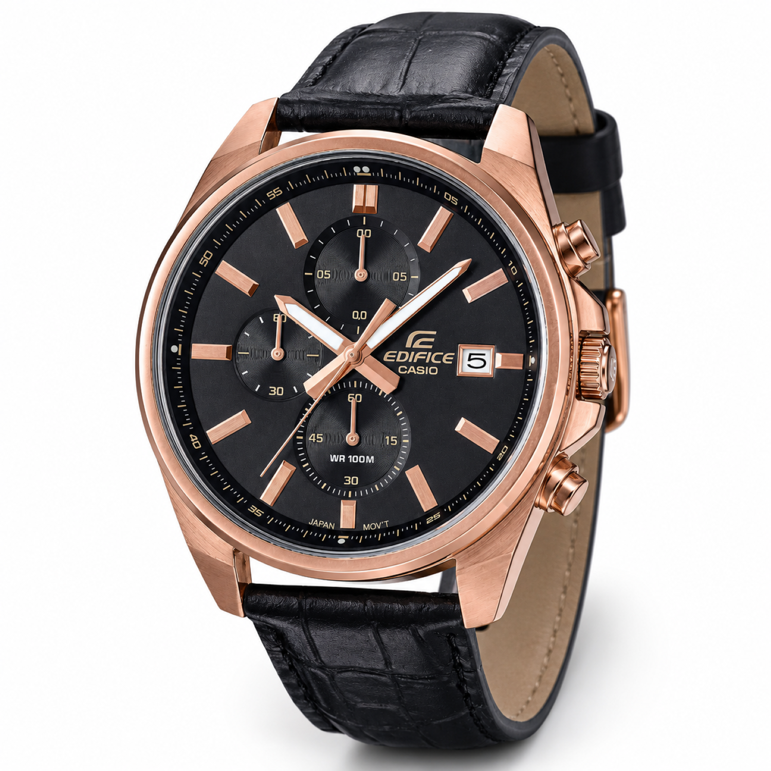 RELOJ CASIO EFV-610ECL-1AUDF HOMBRE DE CUERO NEGRO - 3