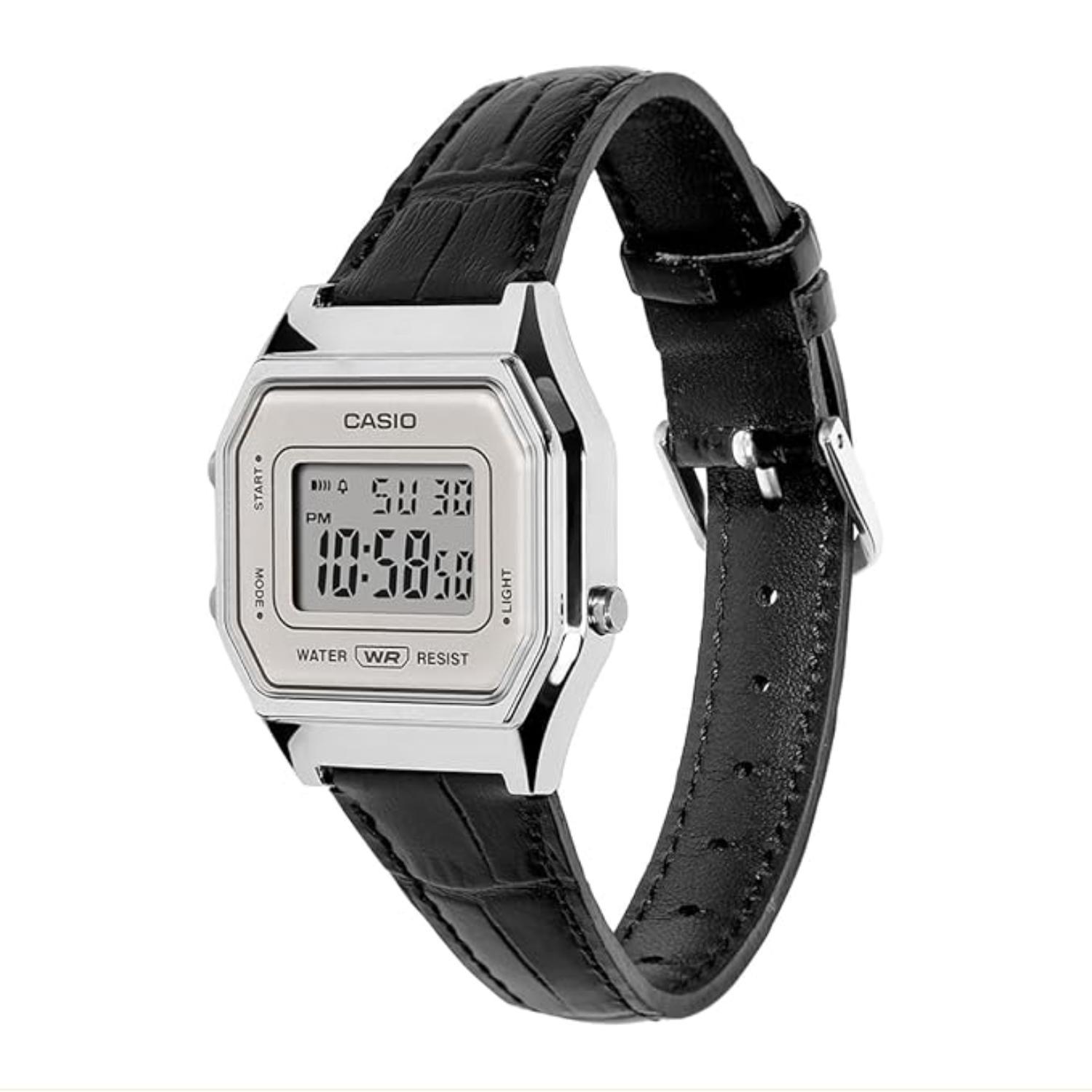 RELOJ CASIO LA680WEL-1DF MUJER DE CUERO NEGRO - 2