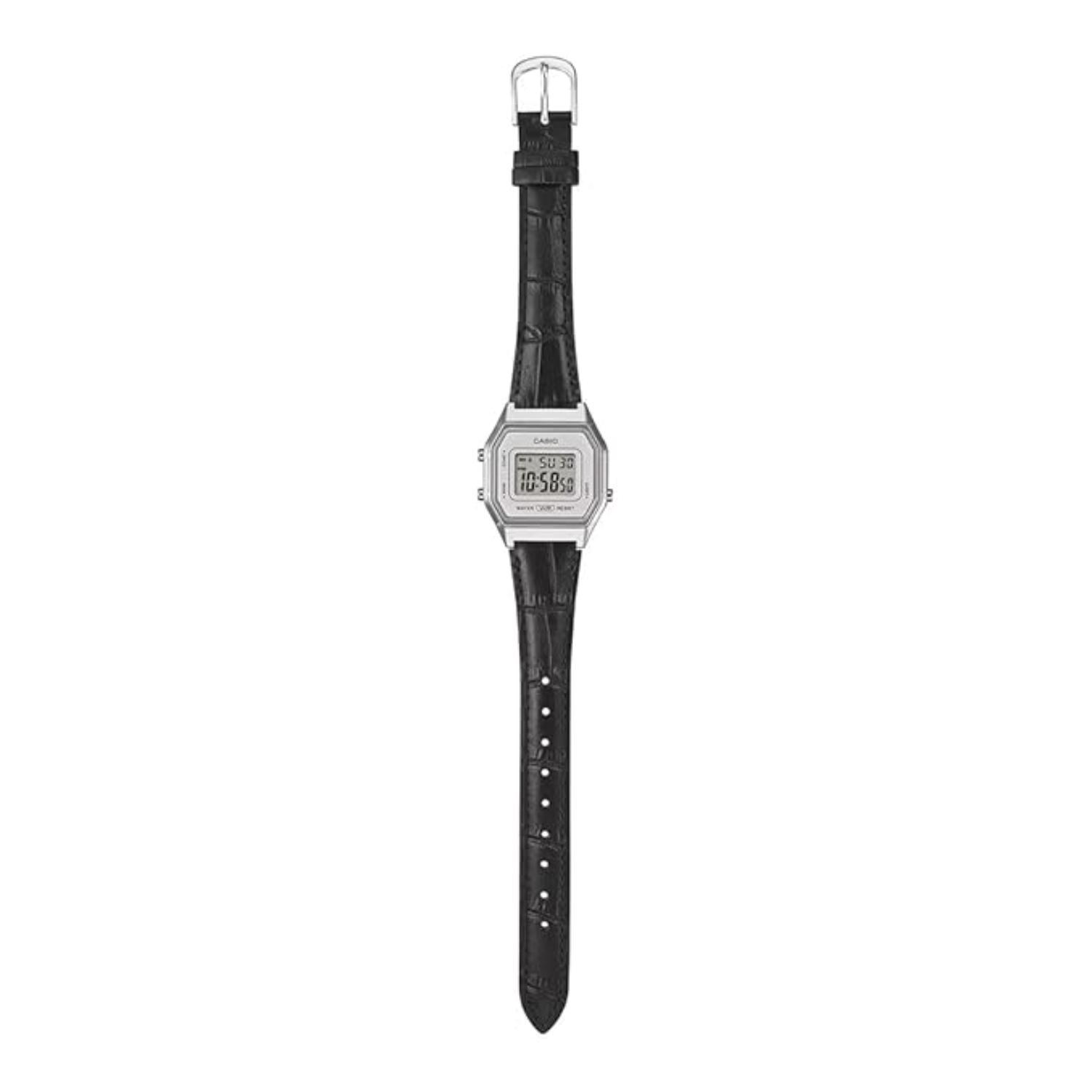 RELOJ CASIO LA680WEL-1DF MUJER DE CUERO NEGRO - 3