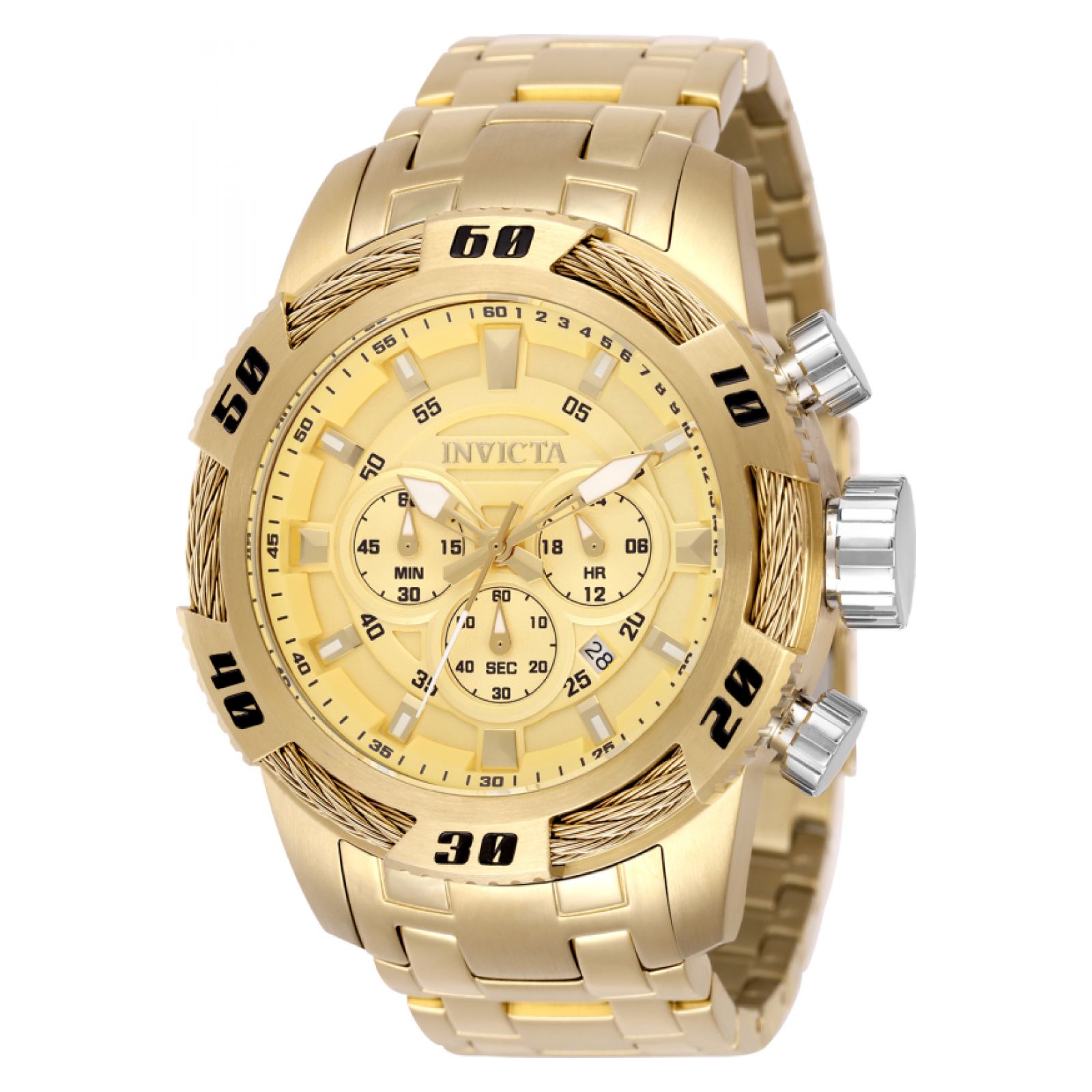 RELOJ INVICTA SPEEDWAY 49121 HOMBRE DE ACERO INOXIDABLE DORADO - 1