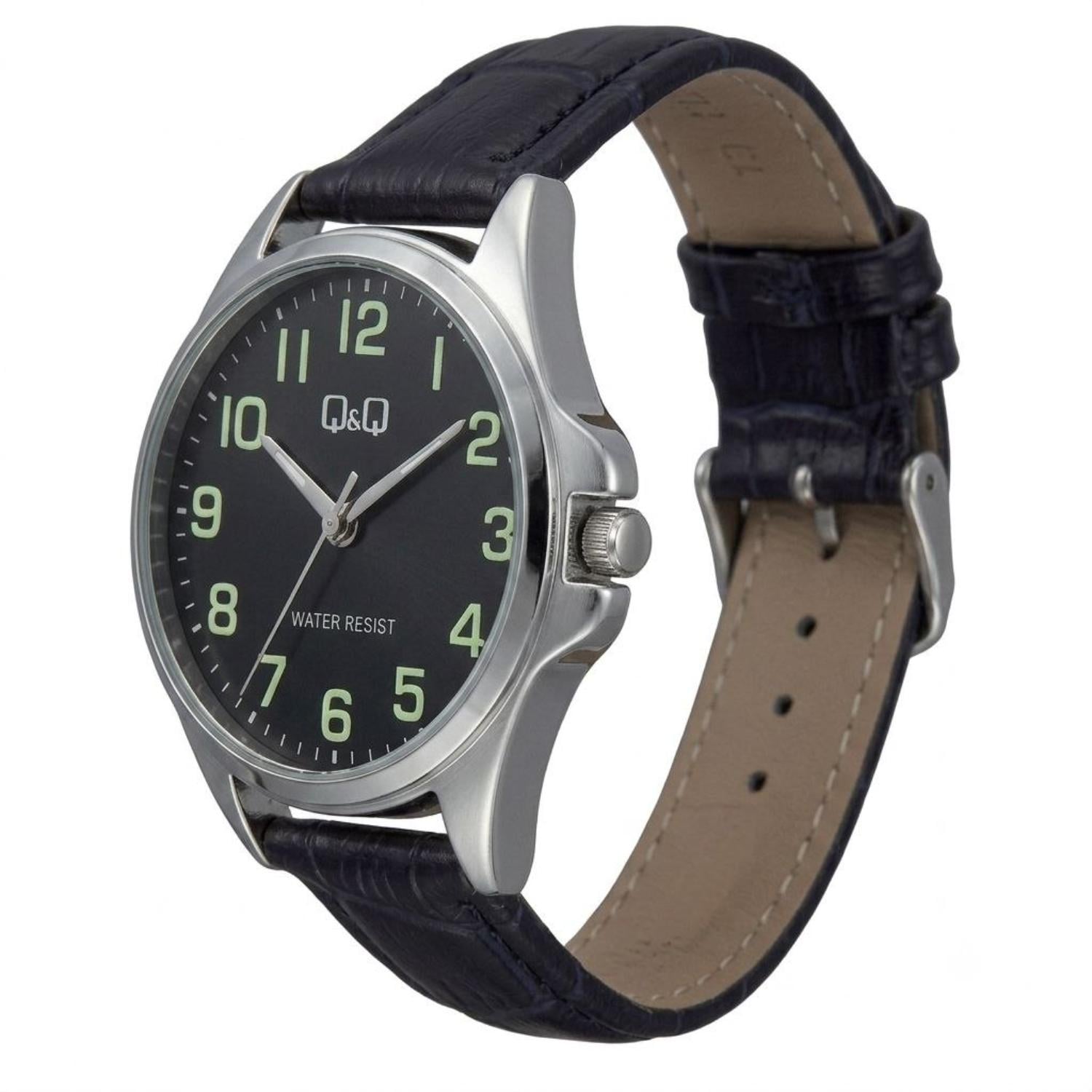 RELOJ QYQ C37A-014PY MUJER DE CUERO NEGRO - 2