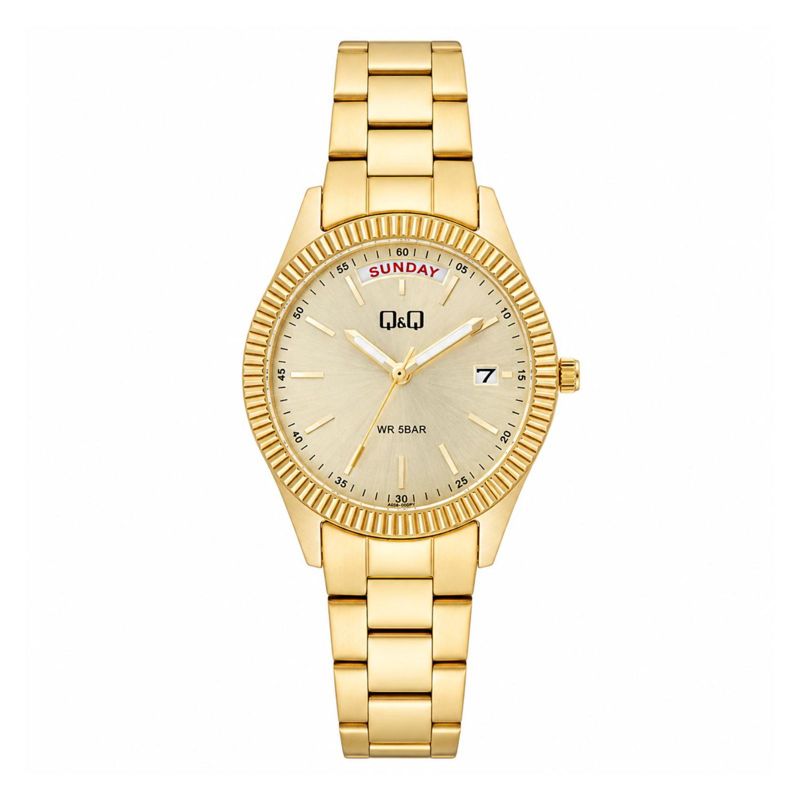 RELOJ QYQ A15A-001PY MUJER DE ACERO INOXIDABLE DORADO - 1