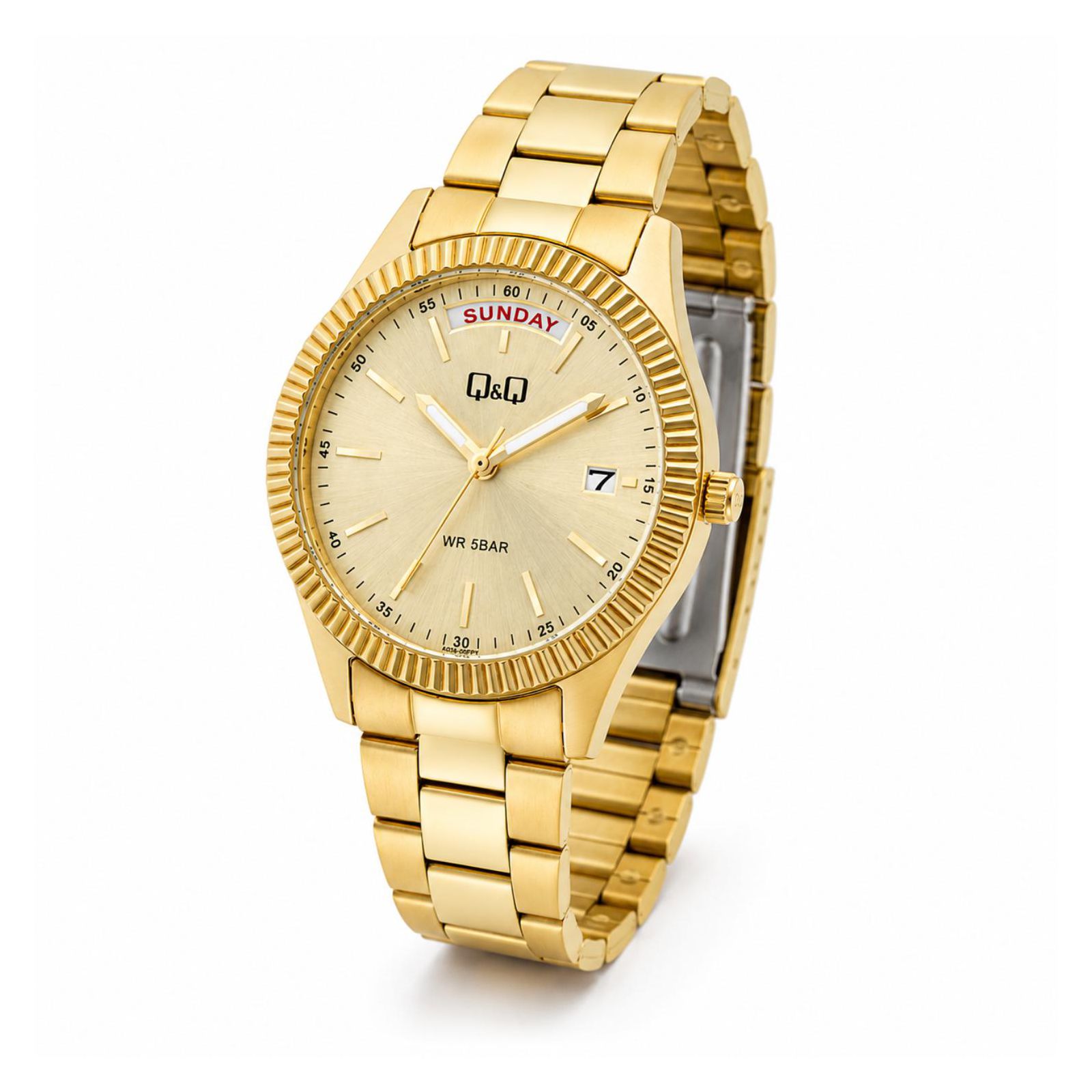 RELOJ QYQ A15A-001PY MUJER DE ACERO INOXIDABLE DORADO - 2