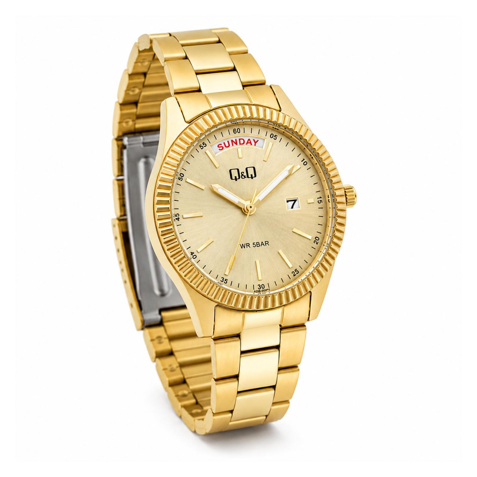 RELOJ QYQ A15A-001PY MUJER DE ACERO INOXIDABLE DORADO - 3