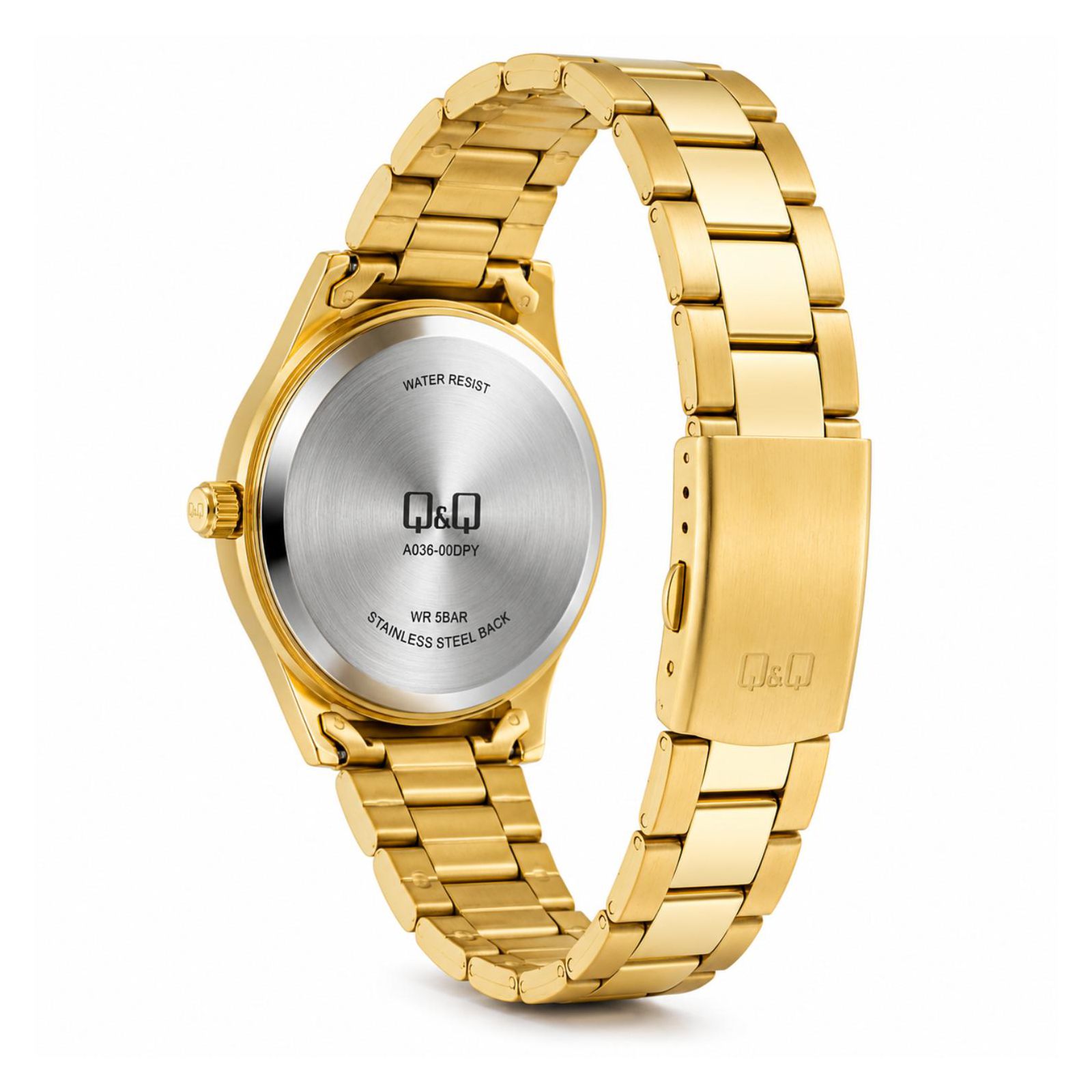 RELOJ QYQ A15A-001PY MUJER DE ACERO INOXIDABLE DORADO - 4