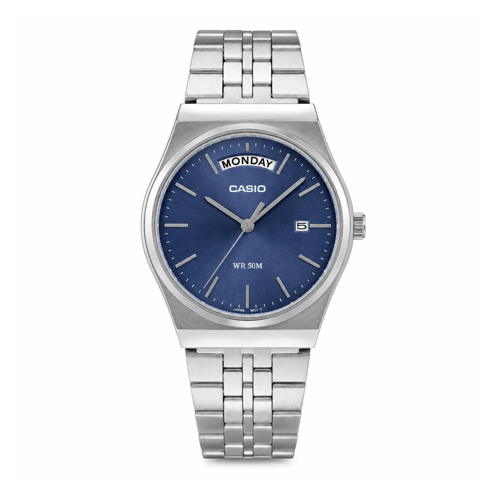 RELOJ CASIO MTP-B146D-2AVDF HOMBRE DE ACERO INOXIDABLE PLATEADO - 1