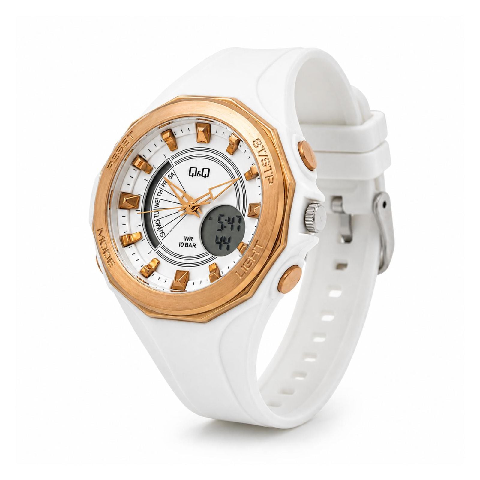 RELOJ QYQ GW91J001Y HOMBRE DE RESINA BLANCO - 2