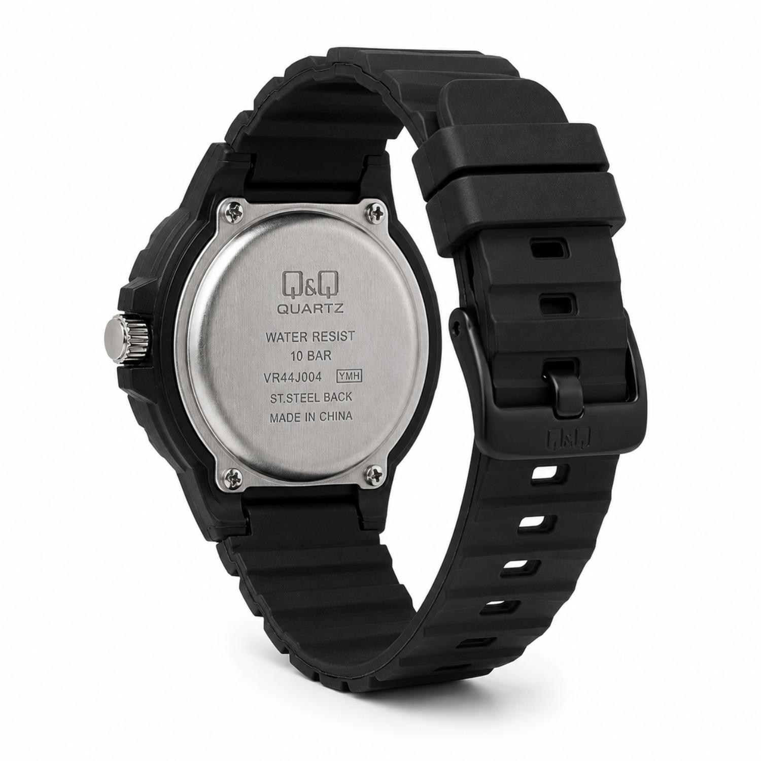 RELOJ QYQ VR18J005Y UNISEX DE RESINA NEGRO - 4