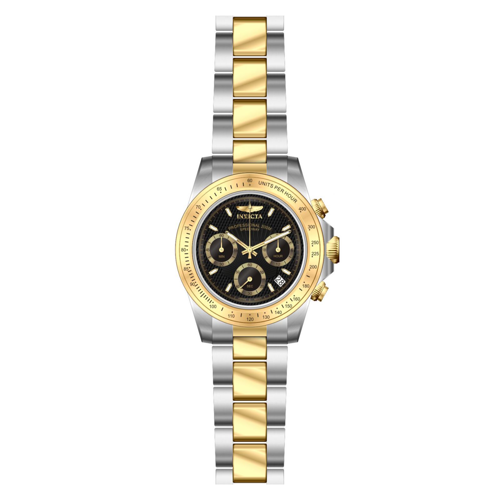 RELOJ INVICTA SPEEDWAY 9224 HOMBRE DE ACERO INOXIDABLE DORADO - 4