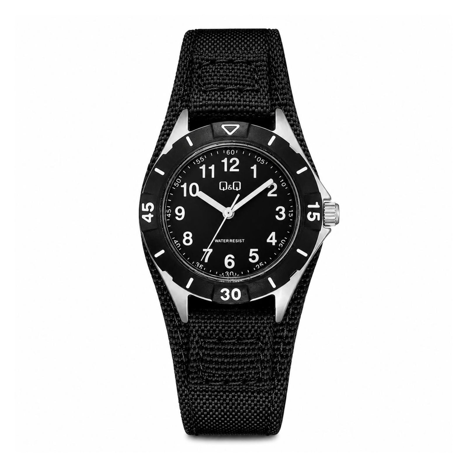 RELOJ QYQ QZ75J335Y MUJER DE TEXTIL NEGRO - 1
