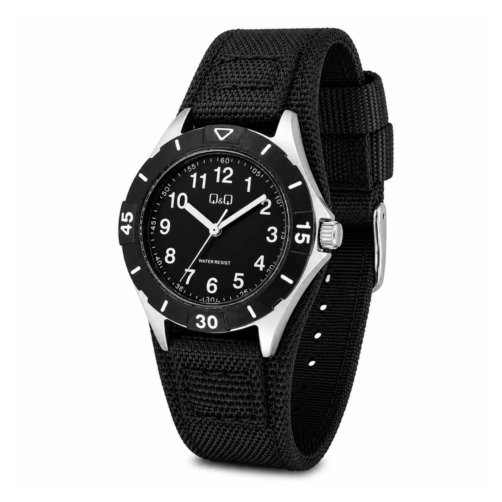RELOJ QYQ QZ75J335Y MUJER DE TEXTIL NEGRO - 2
