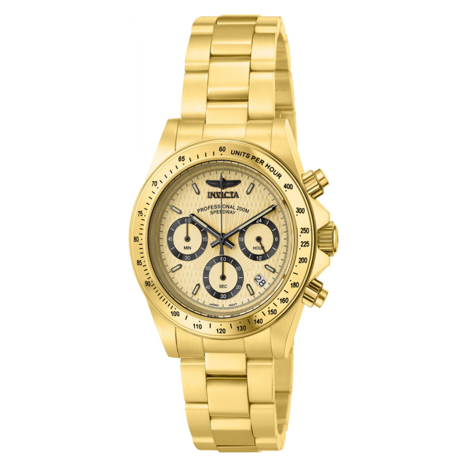 RELOJ INVICTA SPEEDWAY 14929 HOMBRE DE ACERO INOXIDABLE DORADO - 1