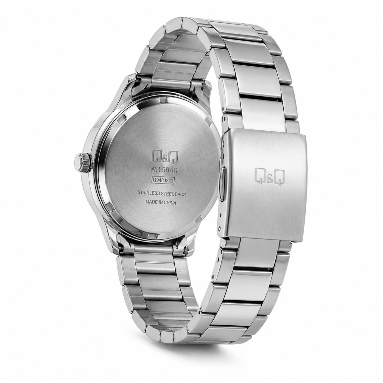 RELOJ QYQ Q09A-001PY UNISEX DE METAL PLATEADO - 4