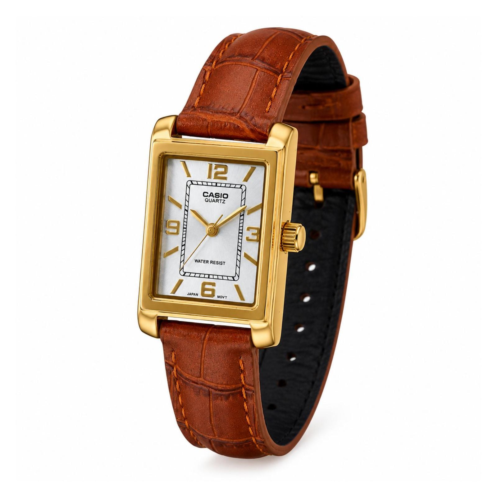 RELOJ CASIO LTP-1234GLL-7ADF MUJER DE CUERO CAFÉ - 2