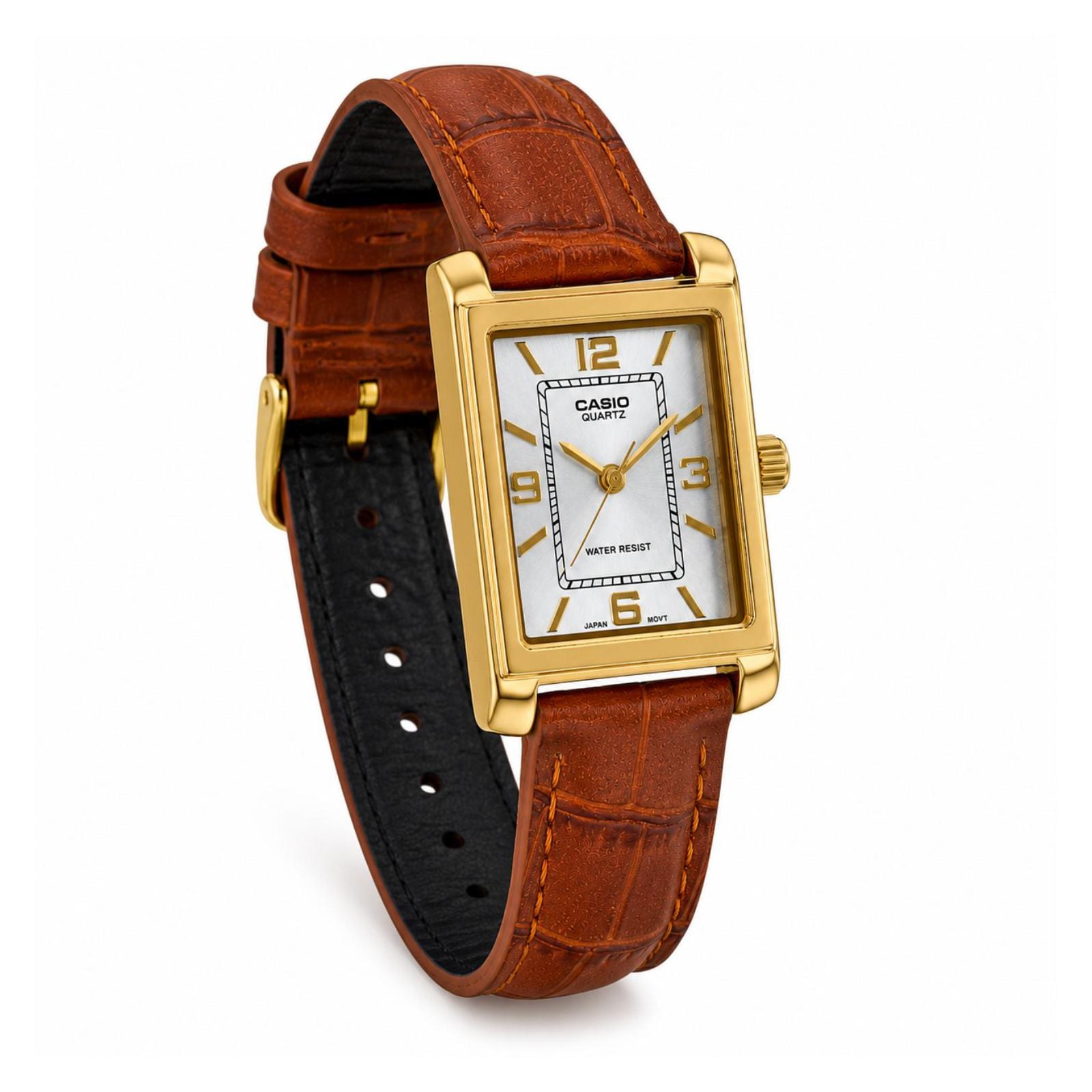 RELOJ CASIO LTP-1234GLL-7ADF MUJER DE CUERO CAFÉ - 3