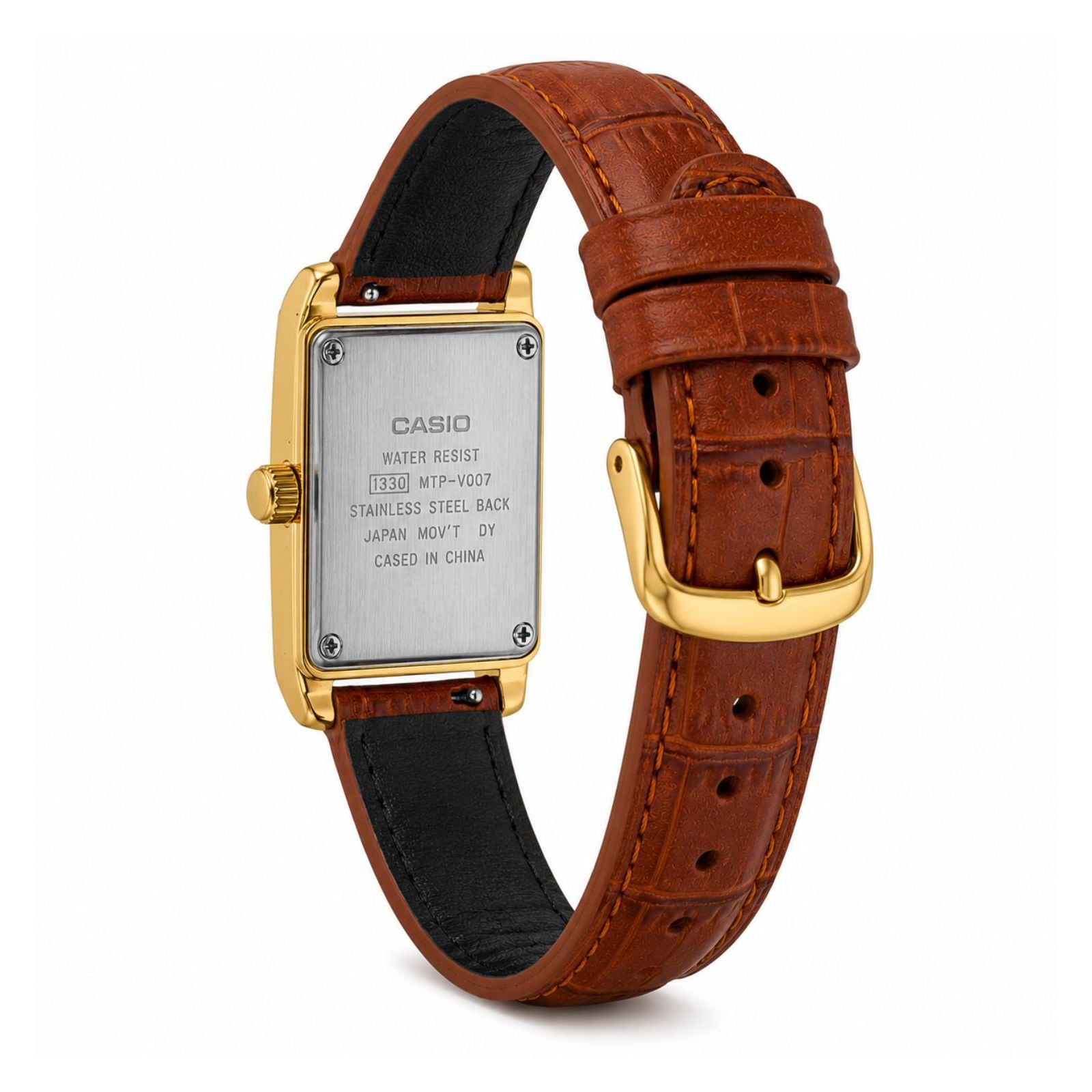 RELOJ CASIO LTP-1234GLL-7ADF MUJER DE CUERO CAFÉ - 4