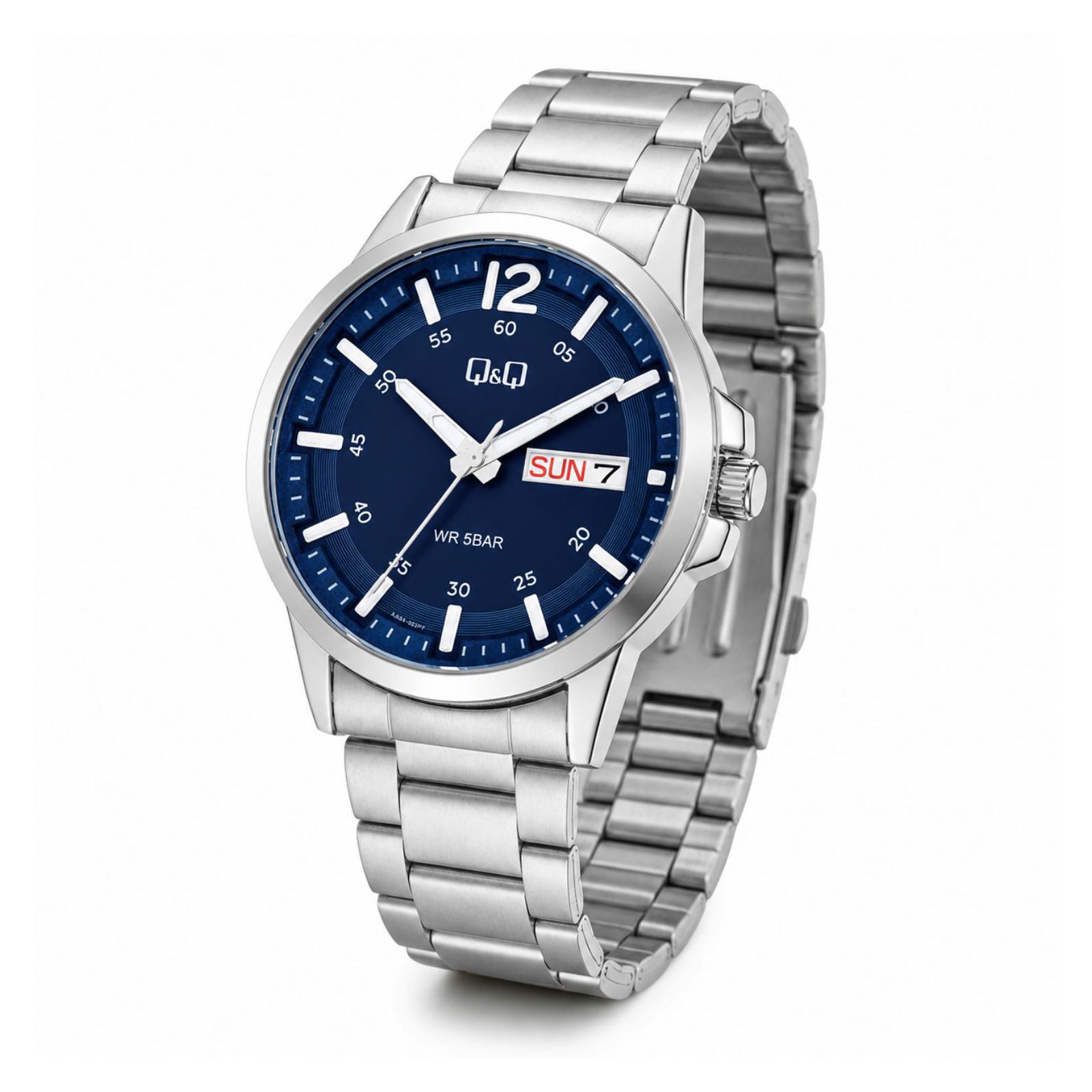 RELOJ QYQ A36A-003PY UNISEX DE ACERO INOXIDABLE PLATEADO - 2