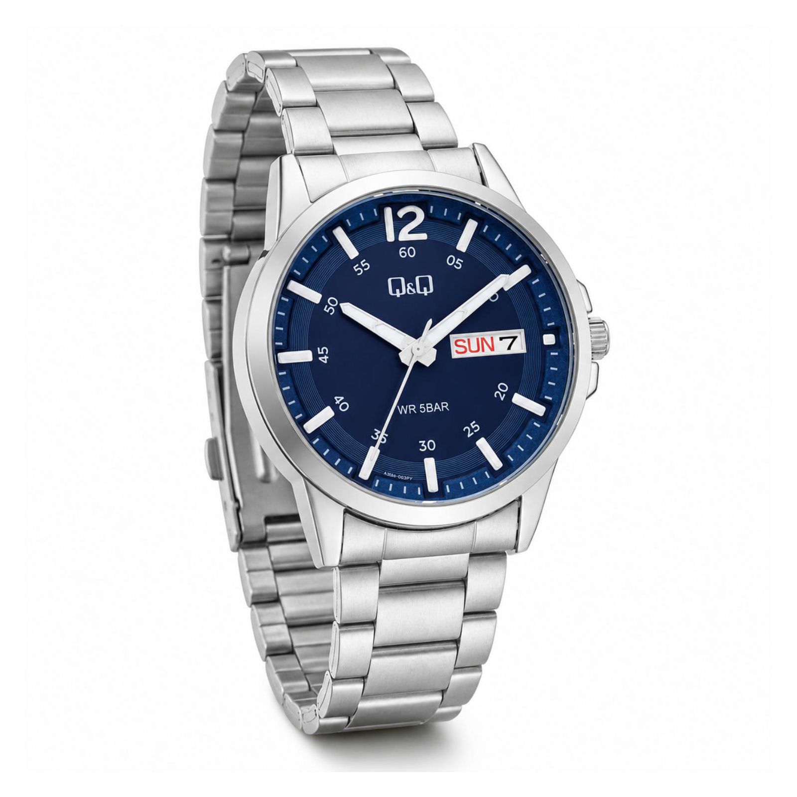 RELOJ QYQ A36A-003PY UNISEX DE ACERO INOXIDABLE PLATEADO - 3
