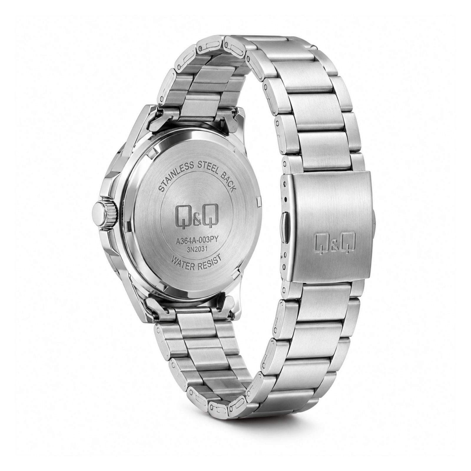 RELOJ QYQ A36A-003PY UNISEX DE ACERO INOXIDABLE PLATEADO - 4