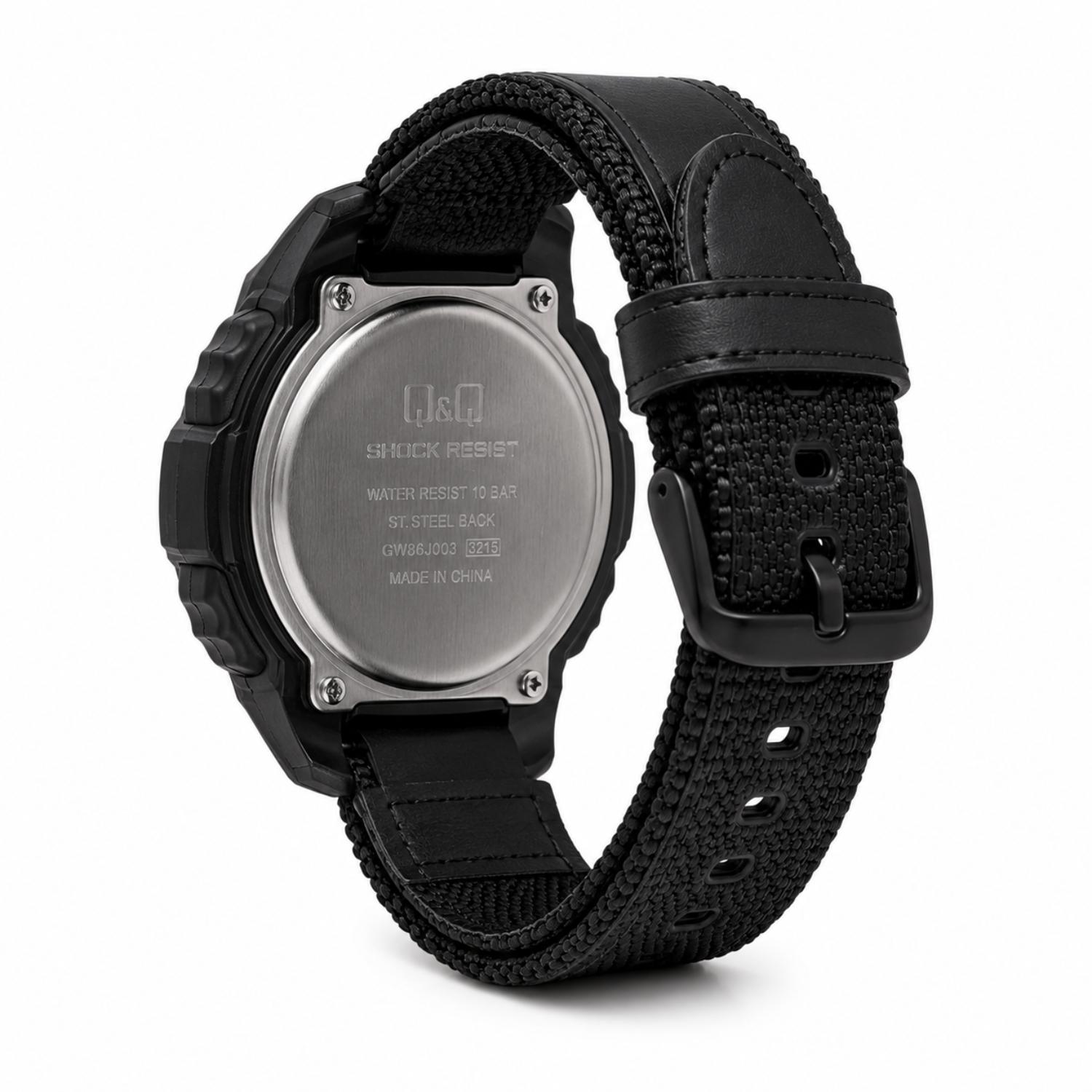 RELOJ QYQ M075J003Y HOMBRE DE RESINA NEGRO - 4