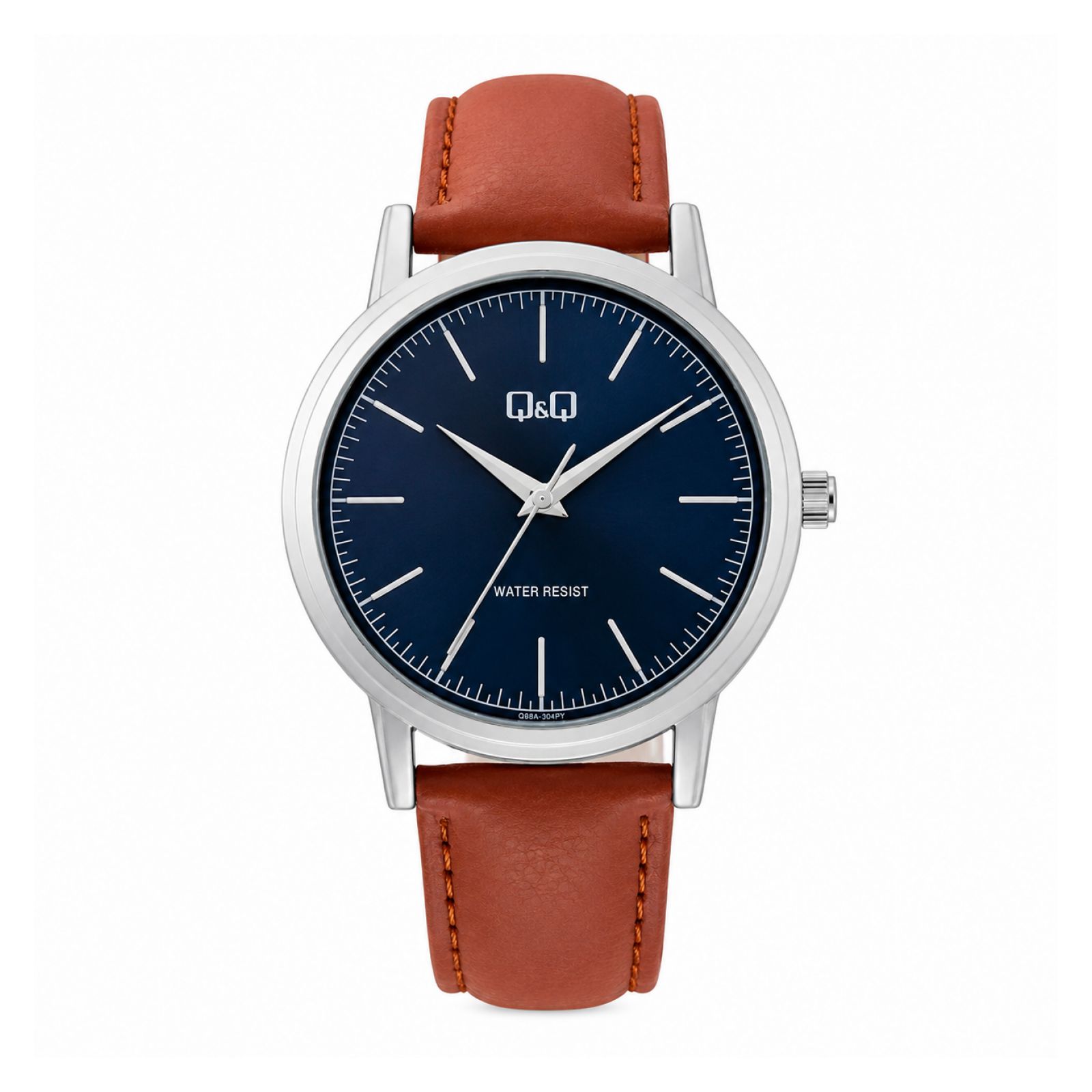 RELOJ QYQ Q59B-004PY HOMBRE DE CUERO MARRÓN - 1