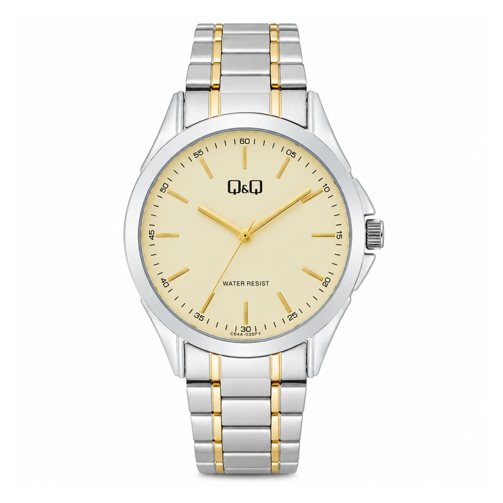 RELOJ QYQ C04A-030PY HOMBRE DE ACERO INOXIDABLE PLATEADO - 1