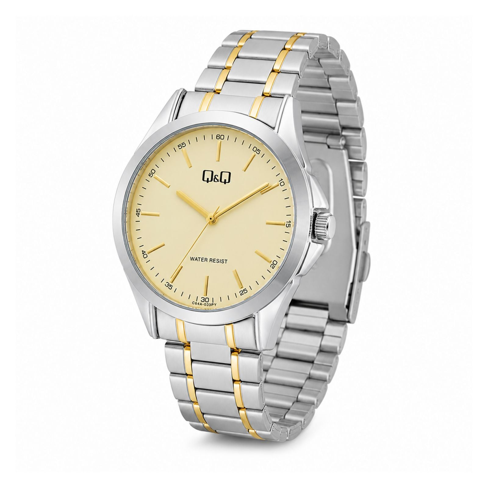 RELOJ QYQ C04A-030PY HOMBRE DE ACERO INOXIDABLE PLATEADO - 2