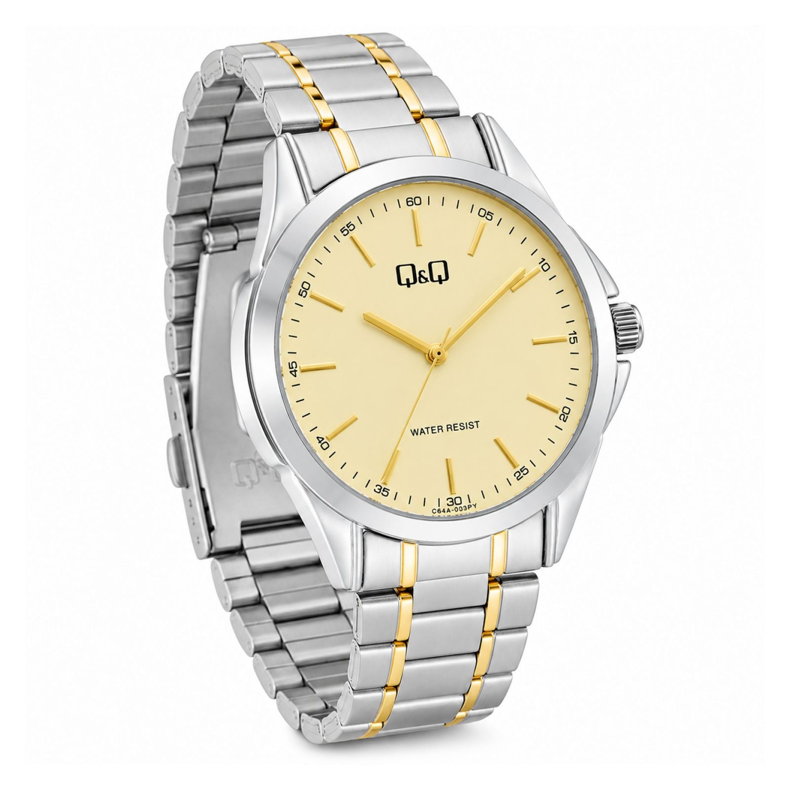 RELOJ QYQ C04A-030PY HOMBRE DE ACERO INOXIDABLE PLATEADO - 3