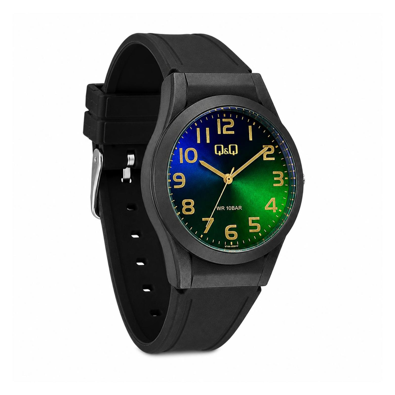 RELOJ QYQ V25A-005VY MUJER DE RESINA NEGRO - 3