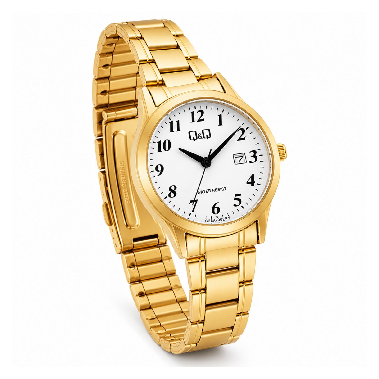 RELOJ QYQ C28A-002PY MUJER DE METAL DORADO - 3