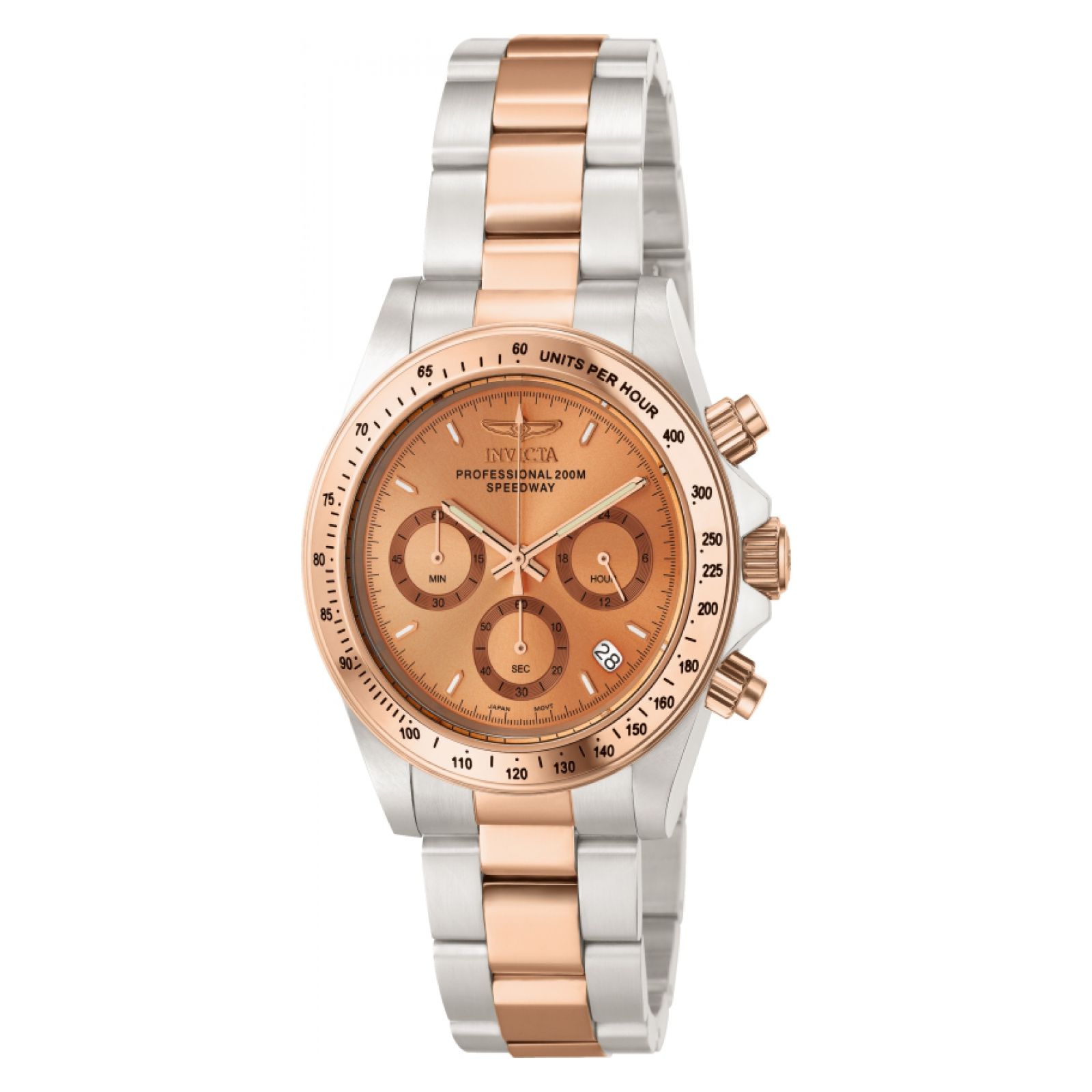 RELOJ INVICTA SPEEDWAY 6933 HOMBRE DE ACERO INOXIDABLE ROSADO - 1