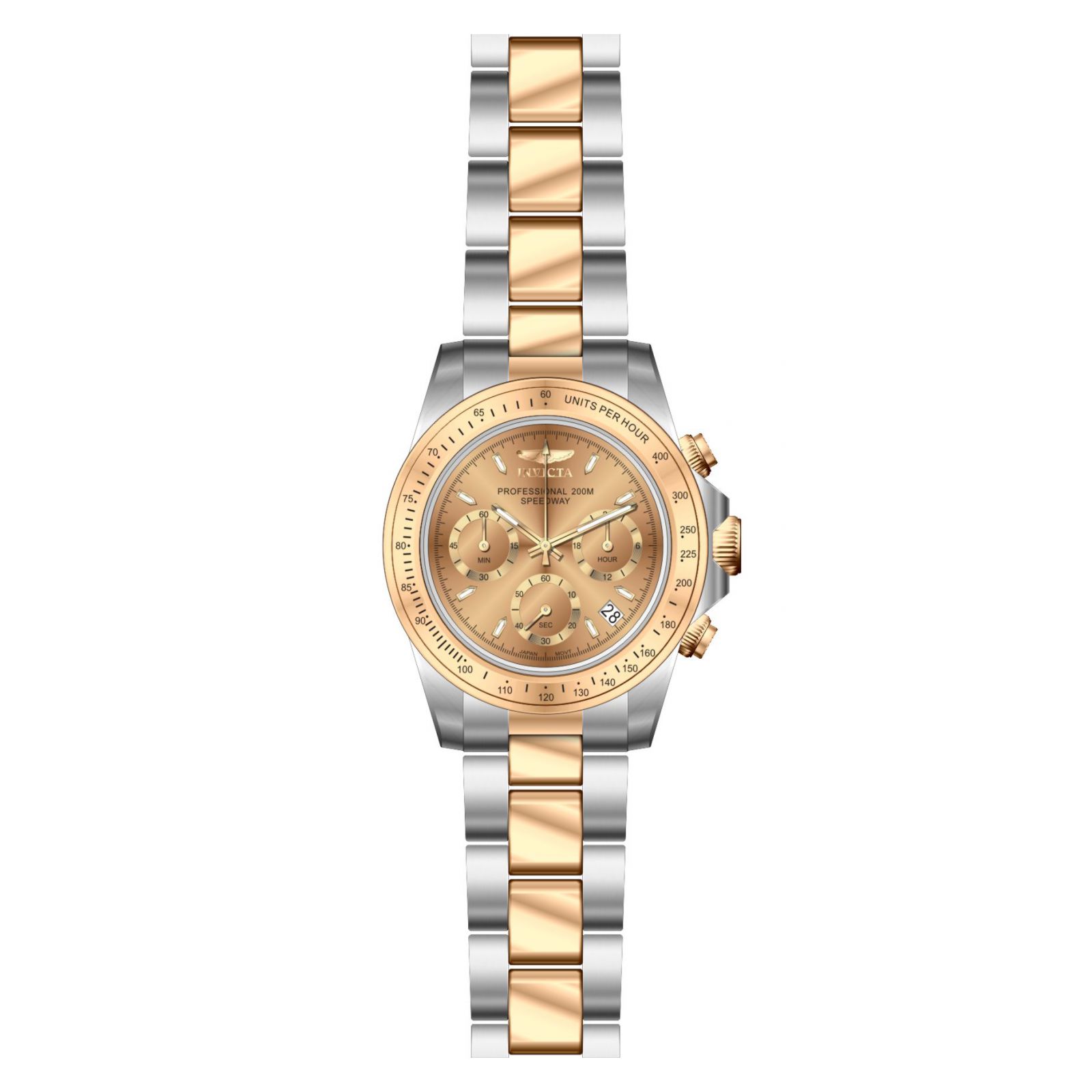 RELOJ INVICTA SPEEDWAY 6933 HOMBRE DE ACERO INOXIDABLE ROSADO - 4