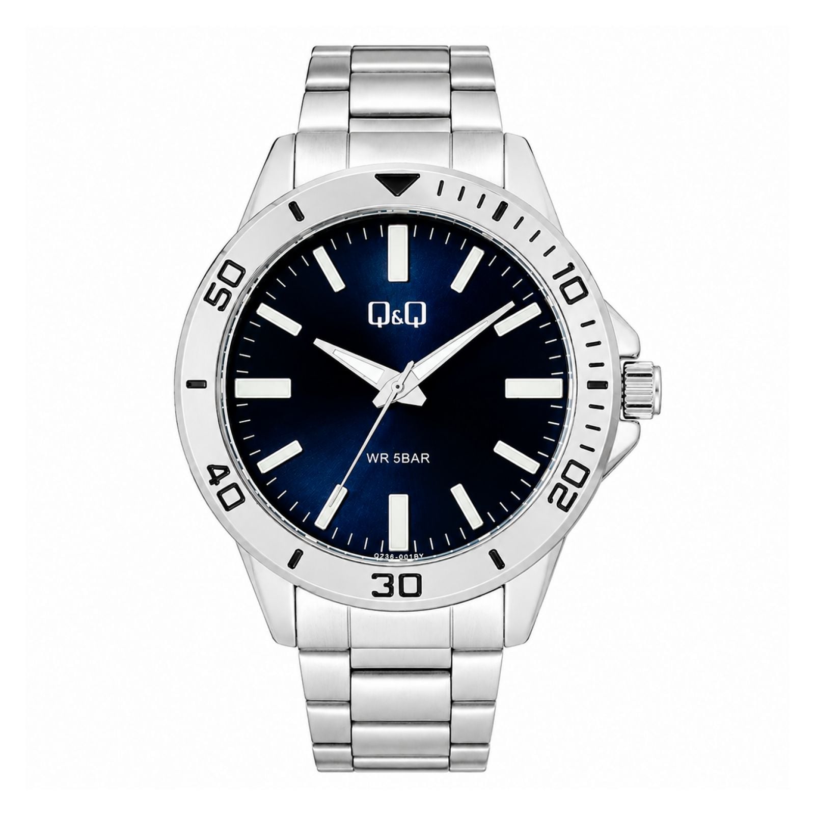 RELOJ QYQ Q28B-003PY UNISEX DE ACERO INOXIDABLE PLATEADO - 1