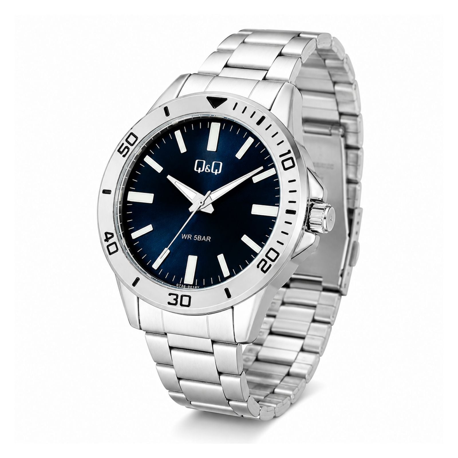 RELOJ QYQ Q28B-003PY UNISEX DE ACERO INOXIDABLE PLATEADO - 2