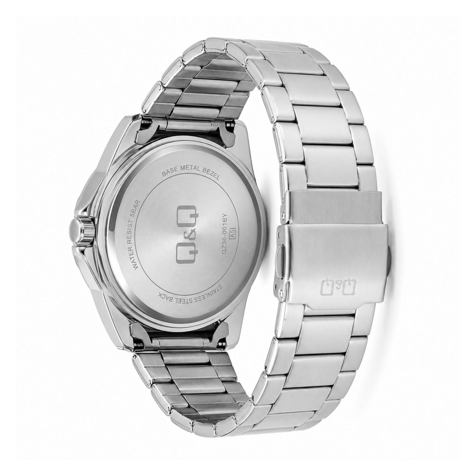 RELOJ QYQ Q28B-003PY UNISEX DE ACERO INOXIDABLE PLATEADO - 4