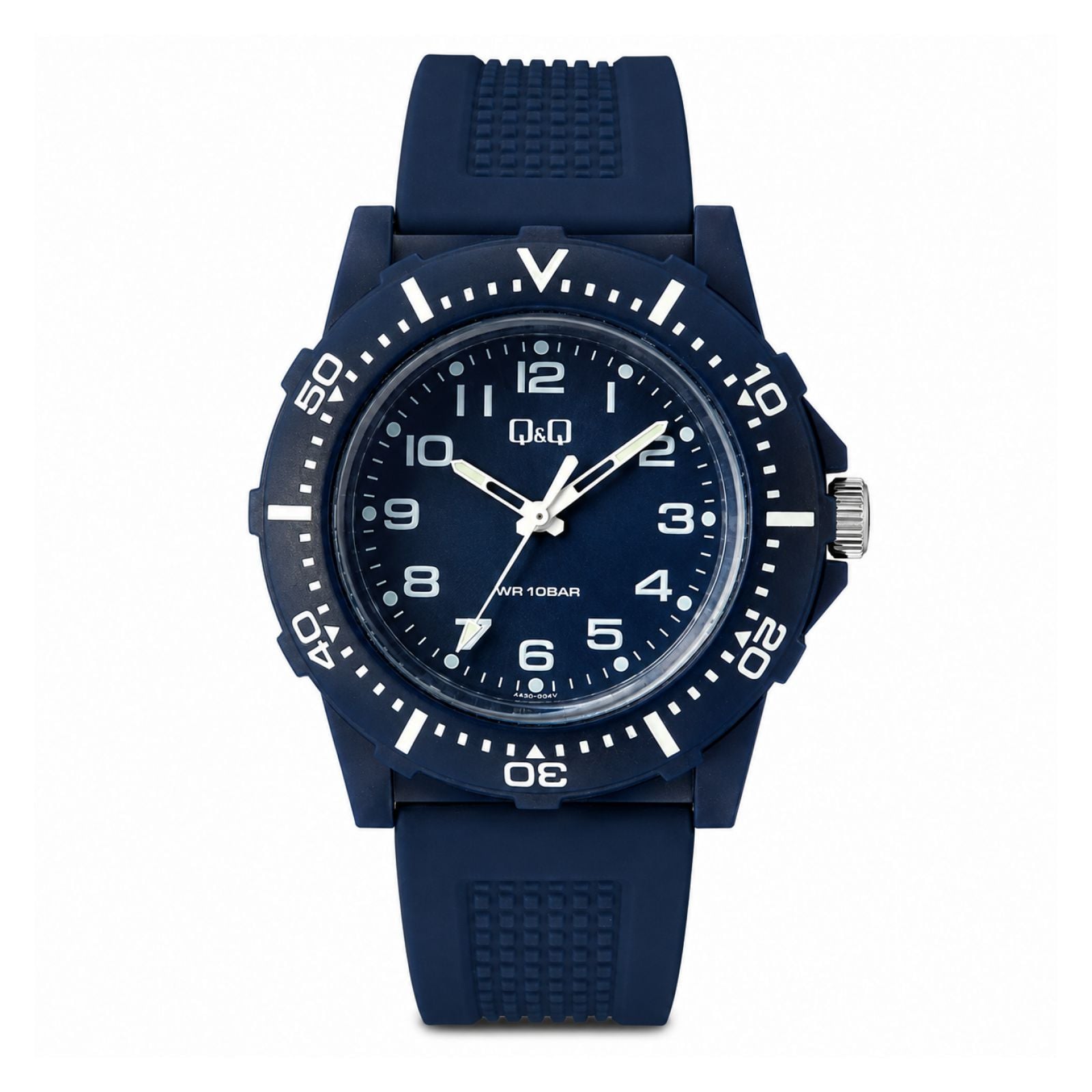 RELOJ QYQ V32A-003VY HOMBRE DE SILICONA AZUL - 1