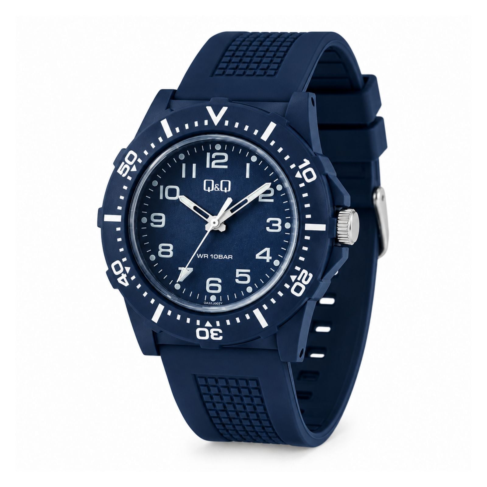 RELOJ QYQ V32A-003VY HOMBRE DE SILICONA AZUL - 2