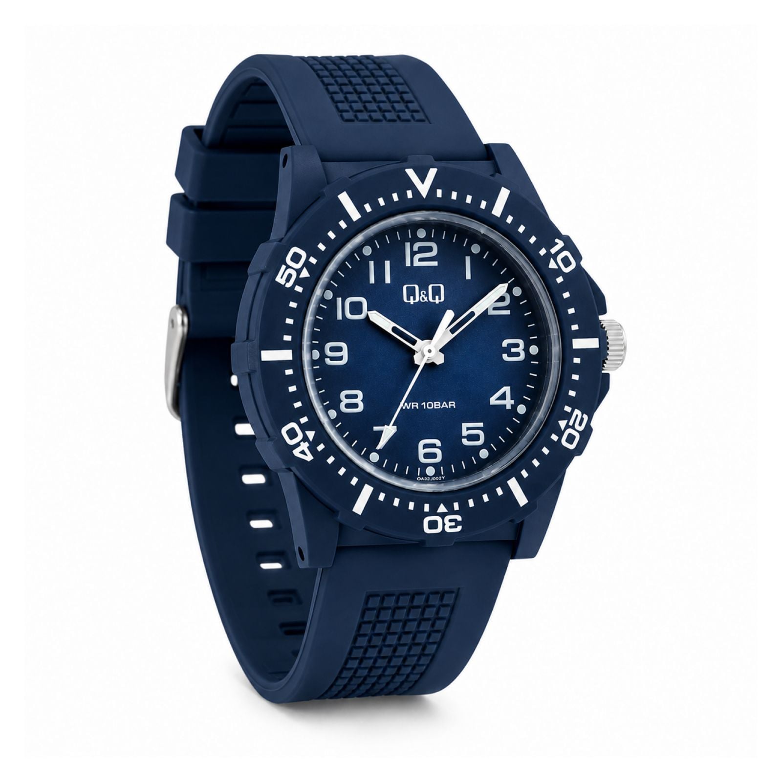 RELOJ QYQ V32A-003VY HOMBRE DE SILICONA AZUL - 3