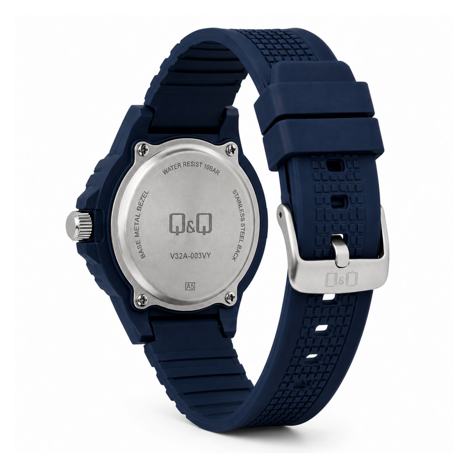 RELOJ QYQ V32A-003VY HOMBRE DE SILICONA AZUL - 4