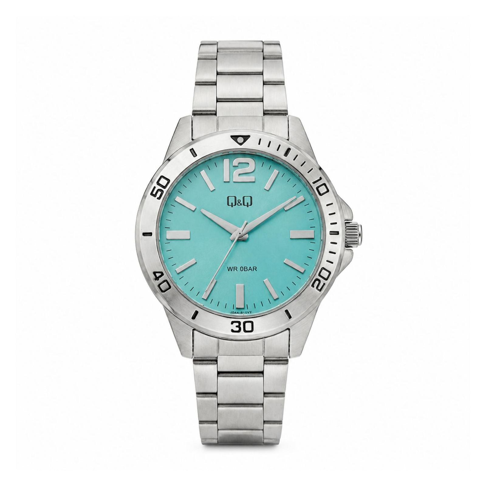 RELOJ QYQ Q28B-010PY HOMBRE DE METAL PLATEADO - 1