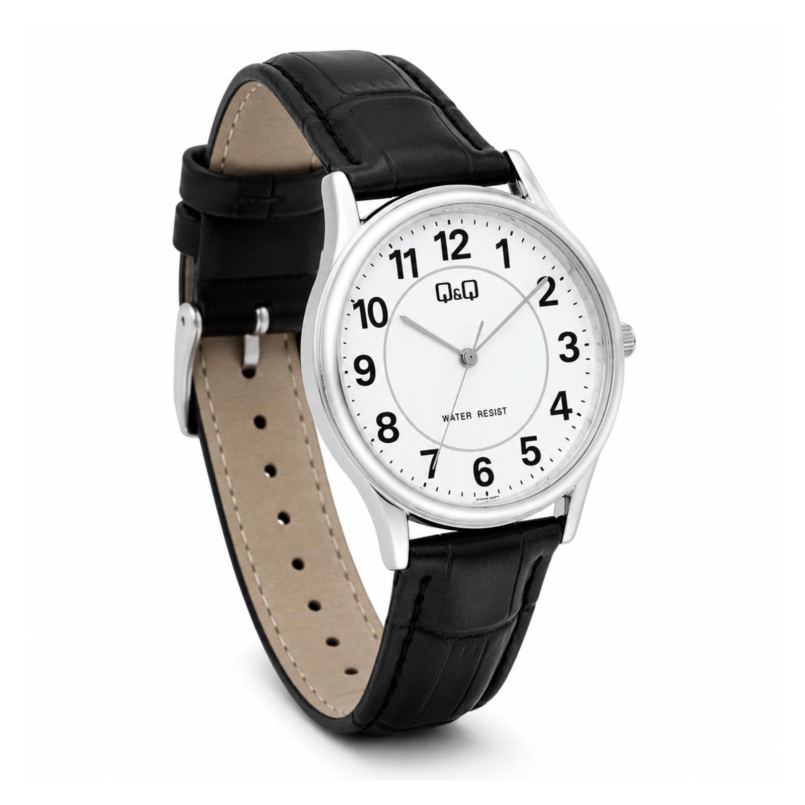 RELOJ QYQ C48A-001PY HOMBRE DE CUERO NEGRO - 3