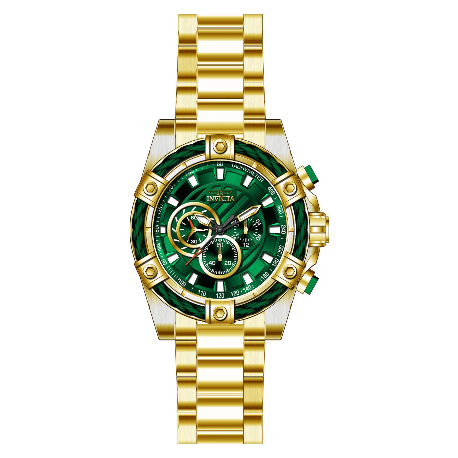RELOJ INVICTA BOLT 25517 HOMBRE DE ACERO INOXIDABLE DORADO - 5