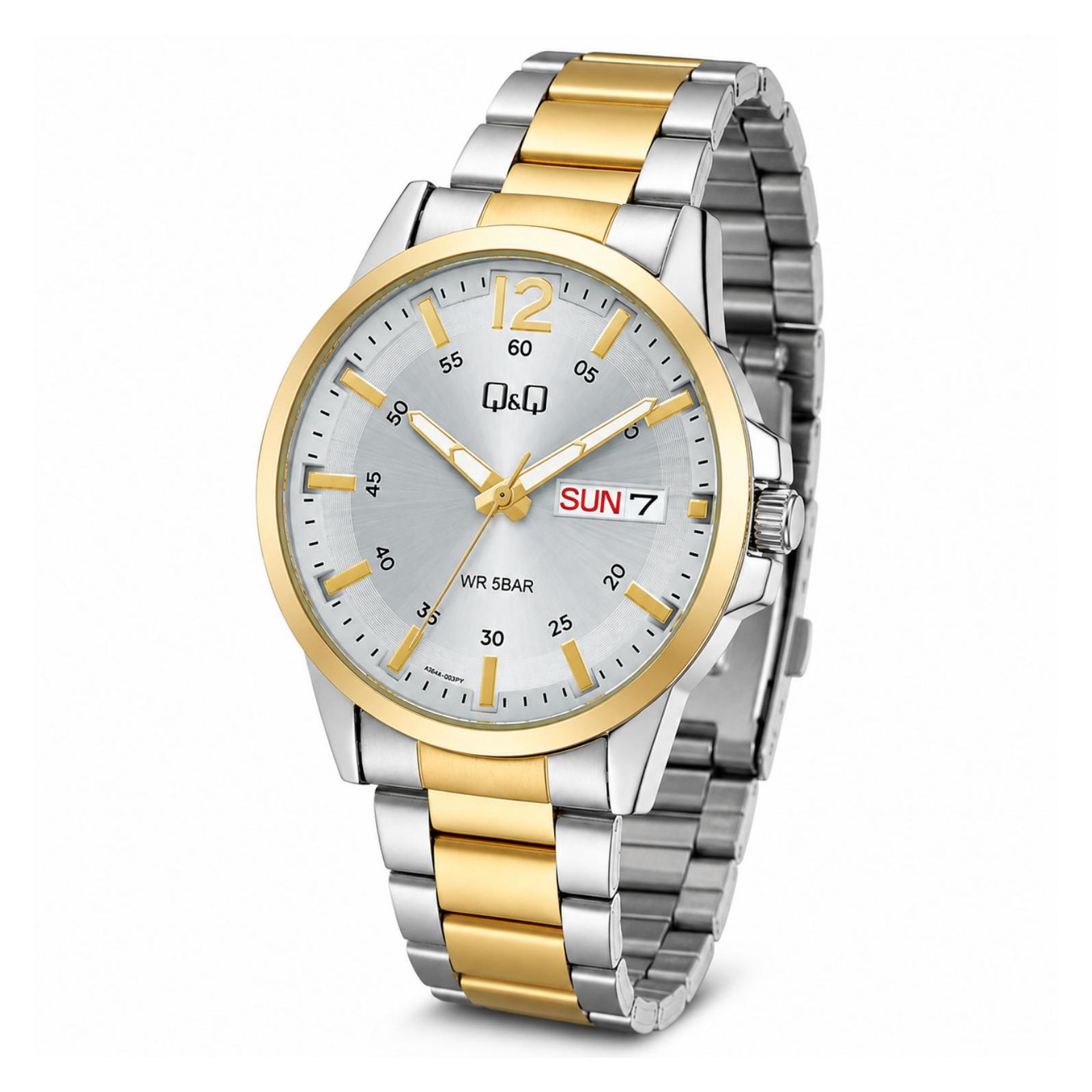 RELOJ QYQ A36A-005PY HOMBRE DE ACERO INOXIDABLE PLATEADO - 2