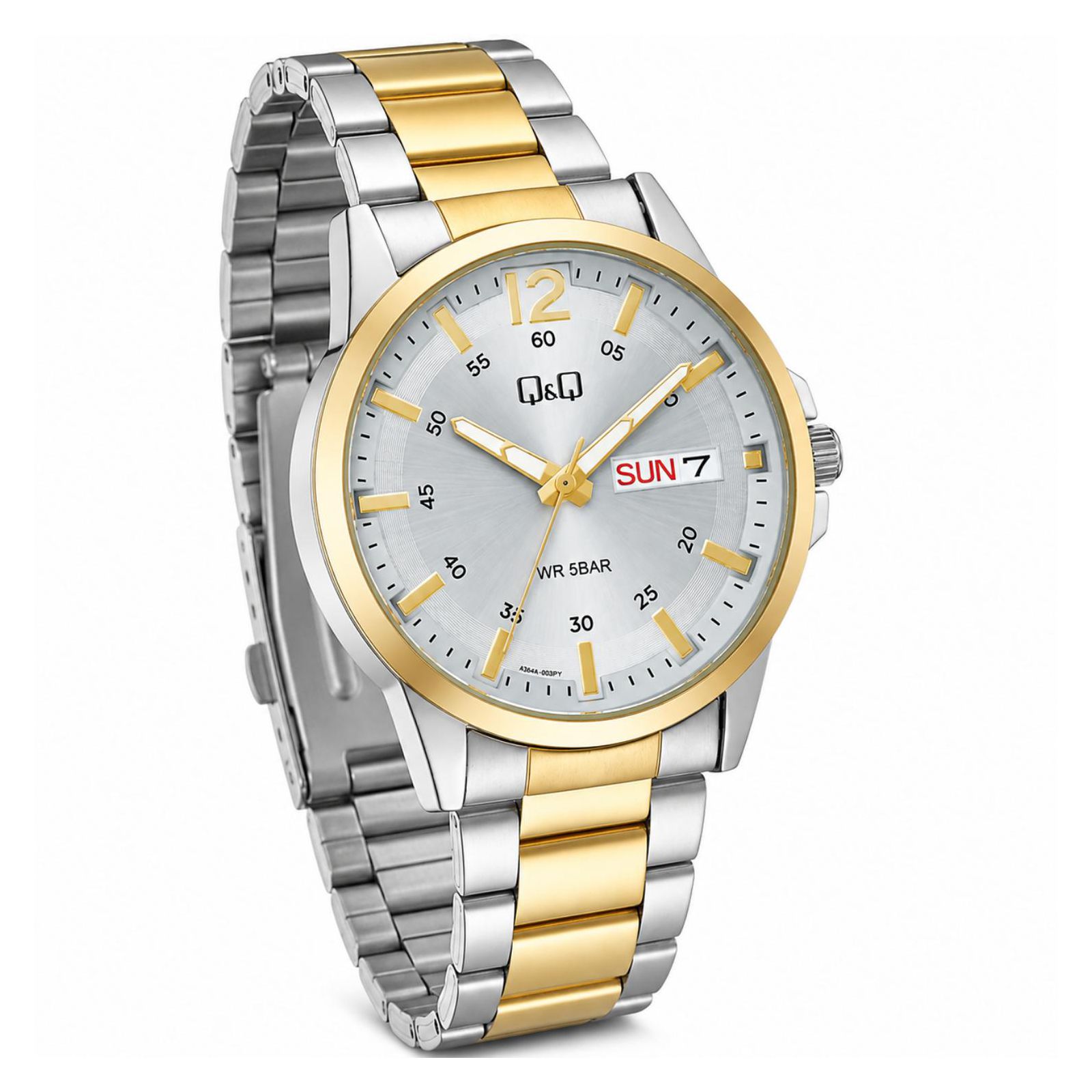 RELOJ QYQ A36A-005PY HOMBRE DE ACERO INOXIDABLE PLATEADO - 3