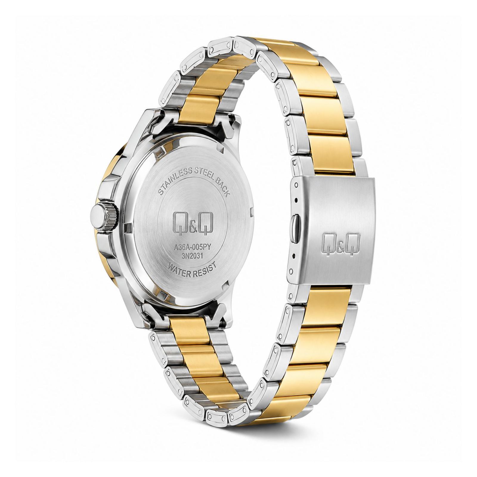 RELOJ QYQ A36A-005PY HOMBRE DE ACERO INOXIDABLE PLATEADO - 4