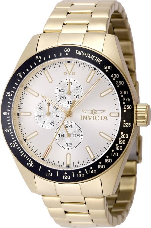 RELOJ INVICTA AVIATOR 48860 HOMBRE DE ACERO INOXIDABLE DORADO - 1