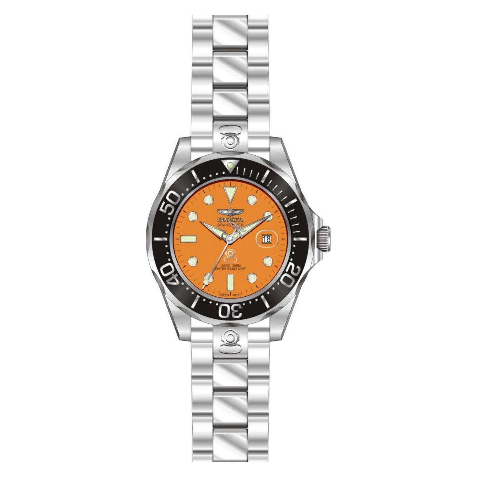 RELOJ INVICTA PRO DIVER 4186 HOMBRE DE ACERO INOXIDABLE PLATEADO - 2