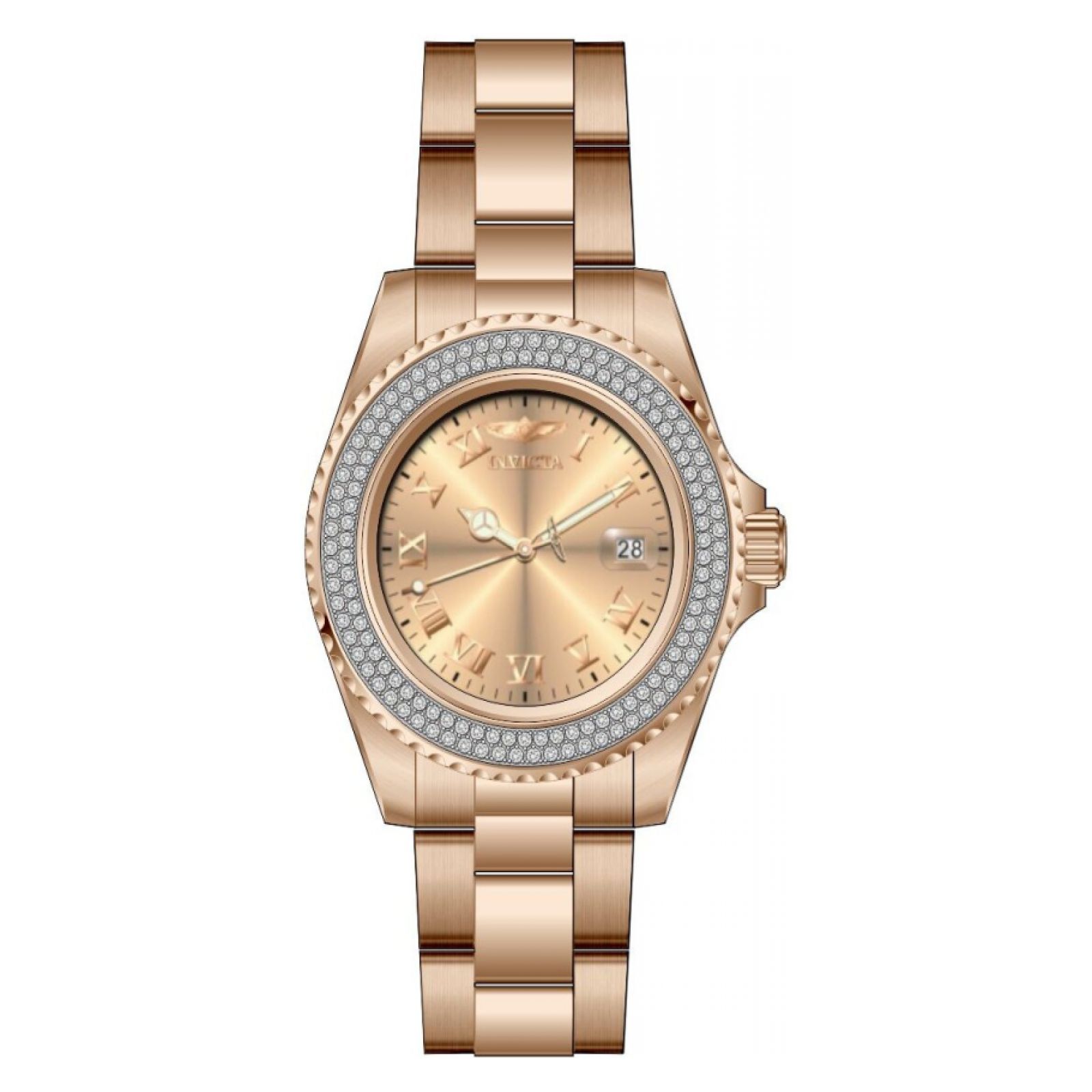 RELOJ INVICTA ELITE DIAMOND 51153 UNISEX DE ACERO INOXIDABLE ORO ROSA - 1