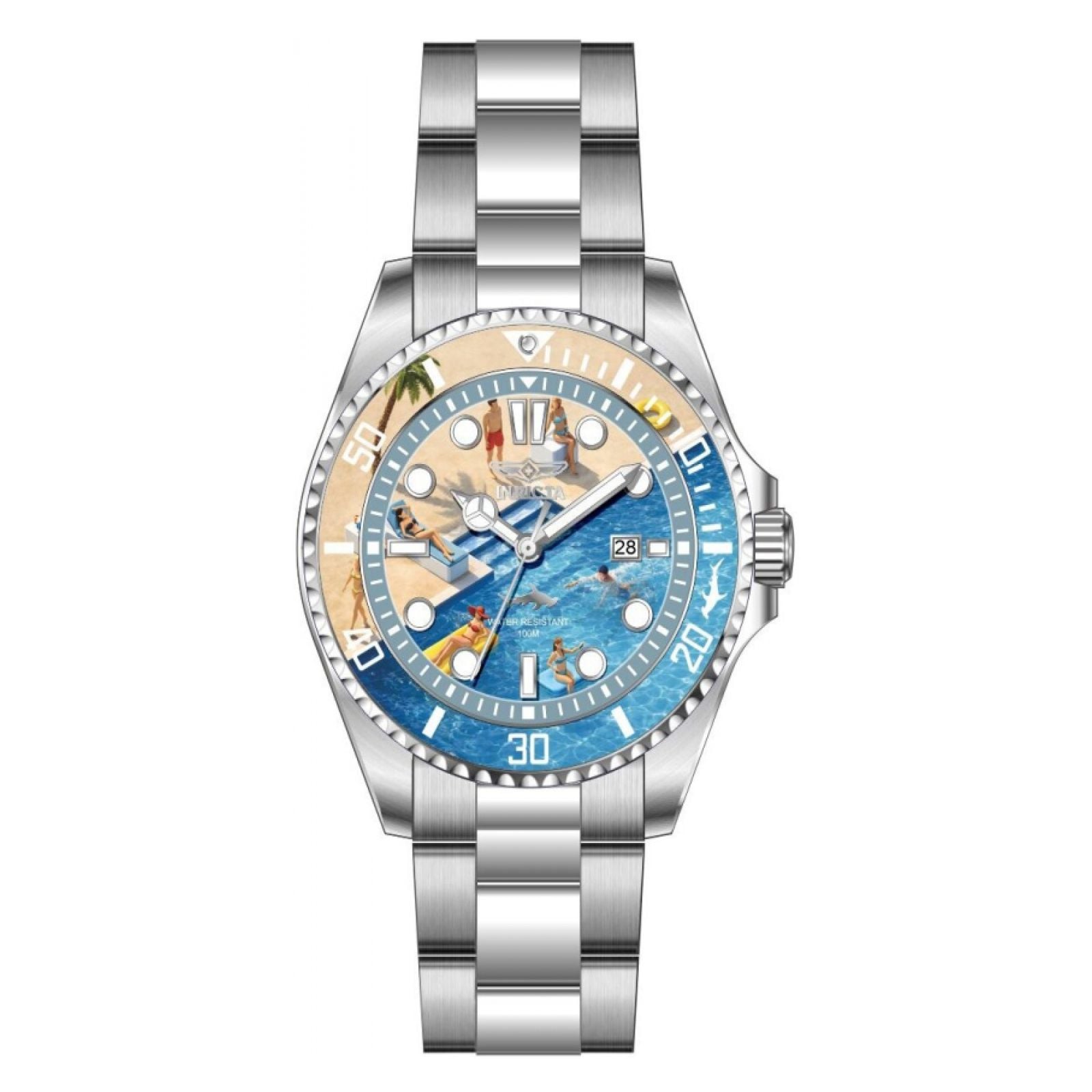 RELOJ INVICTA PRO DIVER 51060 UNISEX DE ACERO INOXIDABLE PLATEADO - 1